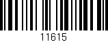 Código de barras (EAN, GTIN, SKU, ISBN): '11615'
