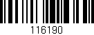 Código de barras (EAN, GTIN, SKU, ISBN): '116190'
