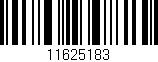 Código de barras (EAN, GTIN, SKU, ISBN): '11625183'
