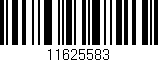 Código de barras (EAN, GTIN, SKU, ISBN): '11625583'