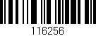 Código de barras (EAN, GTIN, SKU, ISBN): '116256'