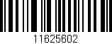 Código de barras (EAN, GTIN, SKU, ISBN): '11625602'