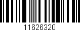 Código de barras (EAN, GTIN, SKU, ISBN): '11626320'