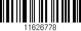 Código de barras (EAN, GTIN, SKU, ISBN): '11626778'