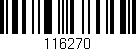 Código de barras (EAN, GTIN, SKU, ISBN): '116270'