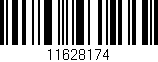 Código de barras (EAN, GTIN, SKU, ISBN): '11628174'