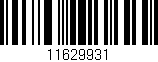 Código de barras (EAN, GTIN, SKU, ISBN): '11629931'