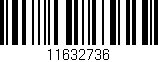 Código de barras (EAN, GTIN, SKU, ISBN): '11632736'