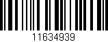Código de barras (EAN, GTIN, SKU, ISBN): '11634939'