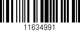 Código de barras (EAN, GTIN, SKU, ISBN): '11634991'