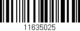 Código de barras (EAN, GTIN, SKU, ISBN): '11635025'