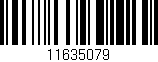 Código de barras (EAN, GTIN, SKU, ISBN): '11635079'