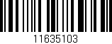 Código de barras (EAN, GTIN, SKU, ISBN): '11635103'