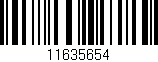 Código de barras (EAN, GTIN, SKU, ISBN): '11635654'