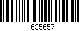 Código de barras (EAN, GTIN, SKU, ISBN): '11635657'