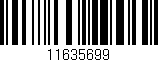 Código de barras (EAN, GTIN, SKU, ISBN): '11635699'