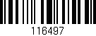 Código de barras (EAN, GTIN, SKU, ISBN): '116497'