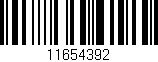 Código de barras (EAN, GTIN, SKU, ISBN): '11654392'