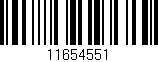 Código de barras (EAN, GTIN, SKU, ISBN): '11654551'