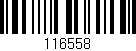 Código de barras (EAN, GTIN, SKU, ISBN): '116558'