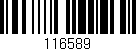 Código de barras (EAN, GTIN, SKU, ISBN): '116589'