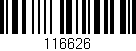 Código de barras (EAN, GTIN, SKU, ISBN): '116626'