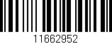 Código de barras (EAN, GTIN, SKU, ISBN): '11662952'