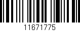 Código de barras (EAN, GTIN, SKU, ISBN): '11671775'