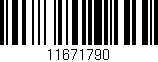 Código de barras (EAN, GTIN, SKU, ISBN): '11671790'