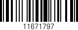 Código de barras (EAN, GTIN, SKU, ISBN): '11671797'