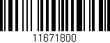 Código de barras (EAN, GTIN, SKU, ISBN): '11671800'