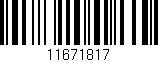 Código de barras (EAN, GTIN, SKU, ISBN): '11671817'