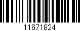 Código de barras (EAN, GTIN, SKU, ISBN): '11671824'