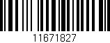 Código de barras (EAN, GTIN, SKU, ISBN): '11671827'