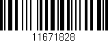 Código de barras (EAN, GTIN, SKU, ISBN): '11671828'