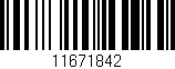 Código de barras (EAN, GTIN, SKU, ISBN): '11671842'