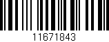 Código de barras (EAN, GTIN, SKU, ISBN): '11671843'