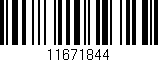 Código de barras (EAN, GTIN, SKU, ISBN): '11671844'