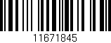 Código de barras (EAN, GTIN, SKU, ISBN): '11671845'