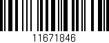 Código de barras (EAN, GTIN, SKU, ISBN): '11671846'