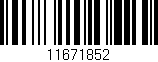 Código de barras (EAN, GTIN, SKU, ISBN): '11671852'
