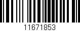 Código de barras (EAN, GTIN, SKU, ISBN): '11671853'