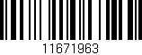 Código de barras (EAN, GTIN, SKU, ISBN): '11671963'