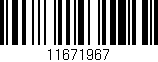 Código de barras (EAN, GTIN, SKU, ISBN): '11671967'