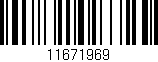 Código de barras (EAN, GTIN, SKU, ISBN): '11671969'