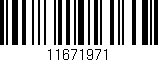 Código de barras (EAN, GTIN, SKU, ISBN): '11671971'