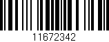 Código de barras (EAN, GTIN, SKU, ISBN): '11672342'