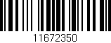 Código de barras (EAN, GTIN, SKU, ISBN): '11672350'