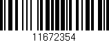 Código de barras (EAN, GTIN, SKU, ISBN): '11672354'
