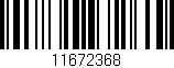 Código de barras (EAN, GTIN, SKU, ISBN): '11672368'